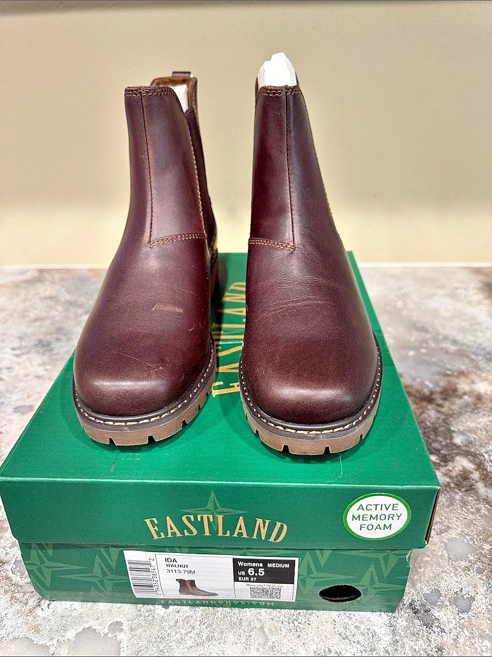 Eastland Ida Chelsea Boot Ankle Boots Brown US 6.5